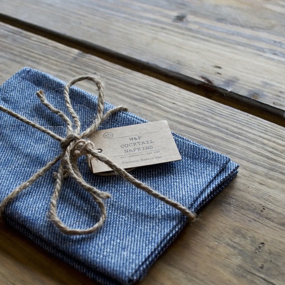 Huckberry Linen Cocktail Napkins - Picture 2 of 4